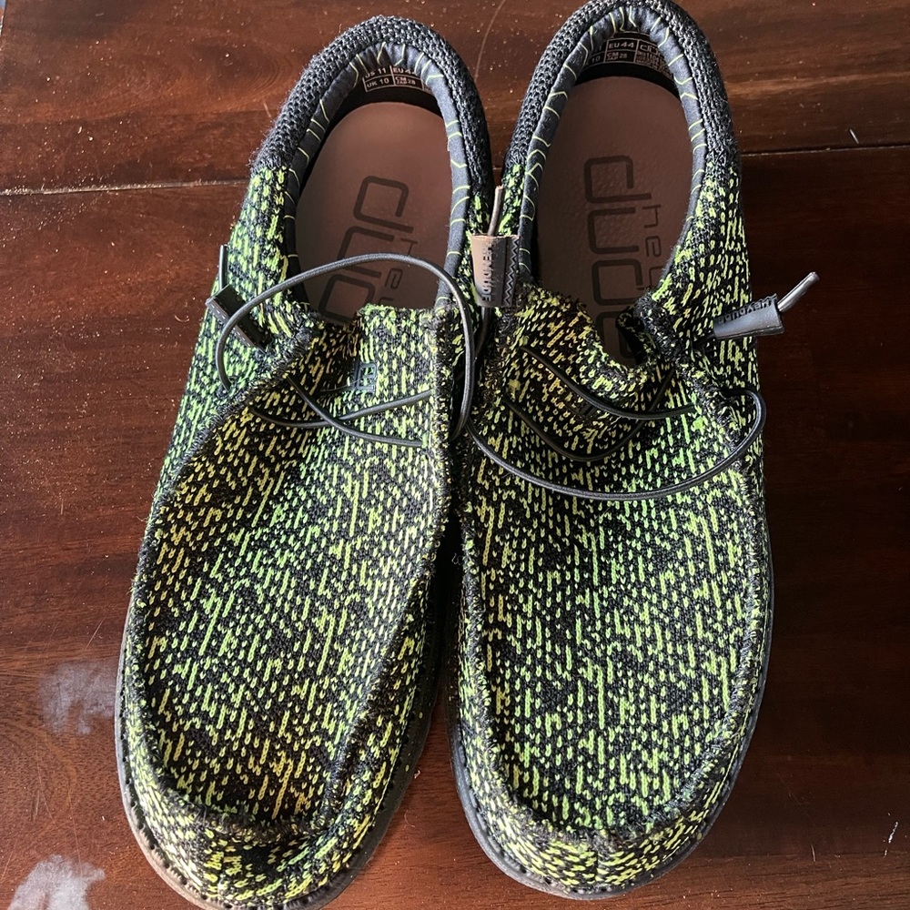 Hey Dude Mens Shoes - Black and Yellow